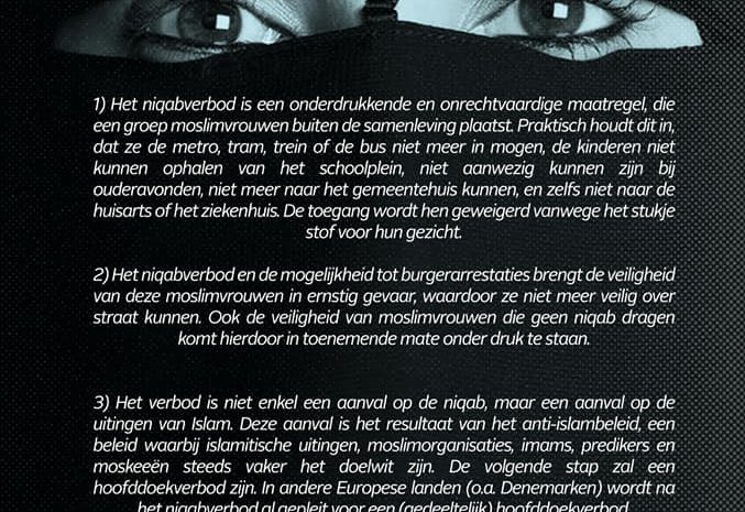  Tegen het niqab verbod